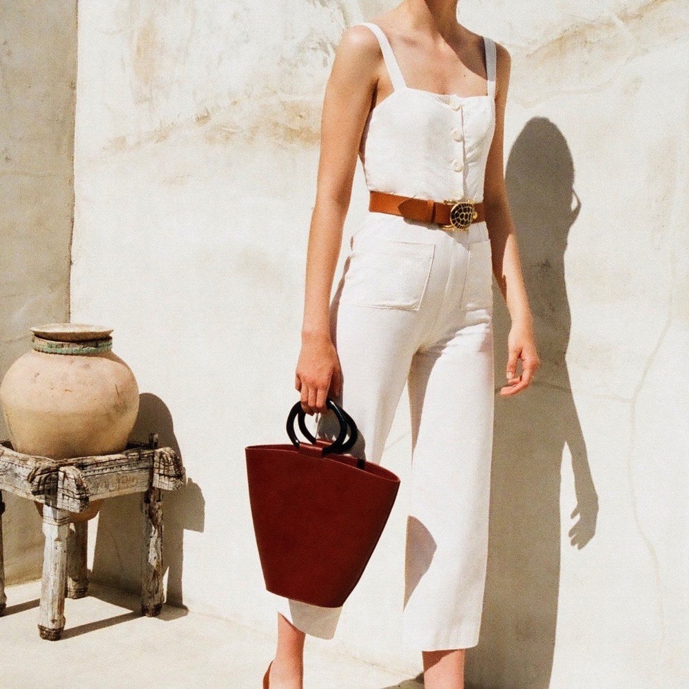 SOLD Staud mango jumpsuit in ivory